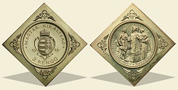 1935-ös Pázmány Péter UP ezüst csegely