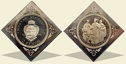 1935-ös Pázmány Péter UP ezüst csegely Proof kivtelben