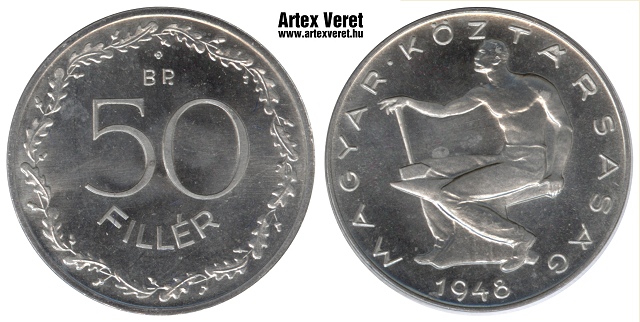 1948-as rozetts 50 fillr - (1948 50 fillr rozettas)