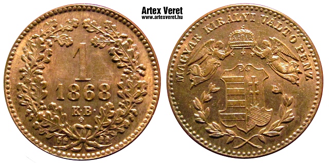 1868-as 1 krajcr rozetts utnveret - (1868 1 krajcr rozetts)