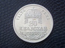 1868-as Váltó Pénz 20 krajcár rozettás utánveret - (1868 20 krajcár VP)