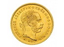 1870-es arany 4 forint / 10 frank rozettás utánveret - (1870 4 forint)