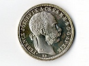 1890-es 1 forint rozettás utánveret Fiume címer - (1890 1 forint)
