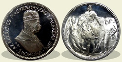 1896-os jelöletlen utánveret 1 korona - (1896 1 korona jelöletlen artex utánveret)