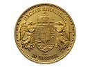 1892-es rozettás Artex veret arany 10 korona
