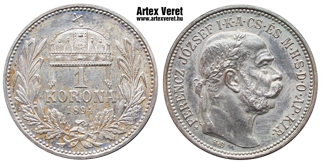 1894-es 1 korona - (1894 1 korona)