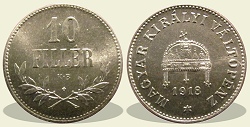 1918-as 10 fillér - (1918 10 fillér)