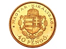 1935-s U•P arany  40 peng fantziaveret- (1935 40 peng U•P)