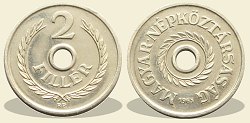 1965-ös alpakka 2 fillér - (1965 2 fillér alpakka)