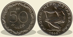 1966-os alpakka Kabinet sor 50 fillér - (1966 50 fillér alpakka)