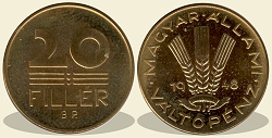 1948-as jelletlen citromsrga 20 fillr - (1948 20 fillr citrom-sor darabja)