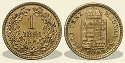 1891-es 1 krajcr rozetts utnveret - (1891 1 krajcr rozetts)