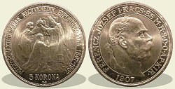 1907-as koronzsi jelletlen 5 korona - (1907 5 korona koronzsi jelletlen