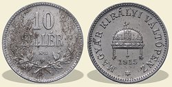 1915-s rozetts vas 10 fillr - (1915 10 fillr)