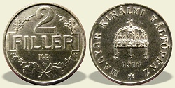 1916-as 2 fillér - (1916 2 fillér)